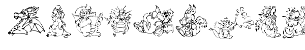 Delightful Lil Dragons font preview